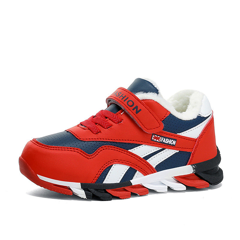 Children's Men's Cotton Magic Sports Large Stickers Running Shoes