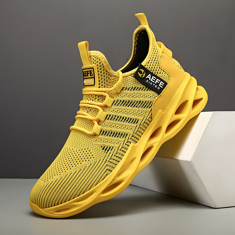 Mesh Breathable Casual Men's Korean Style Plus Size Light Running Shoes