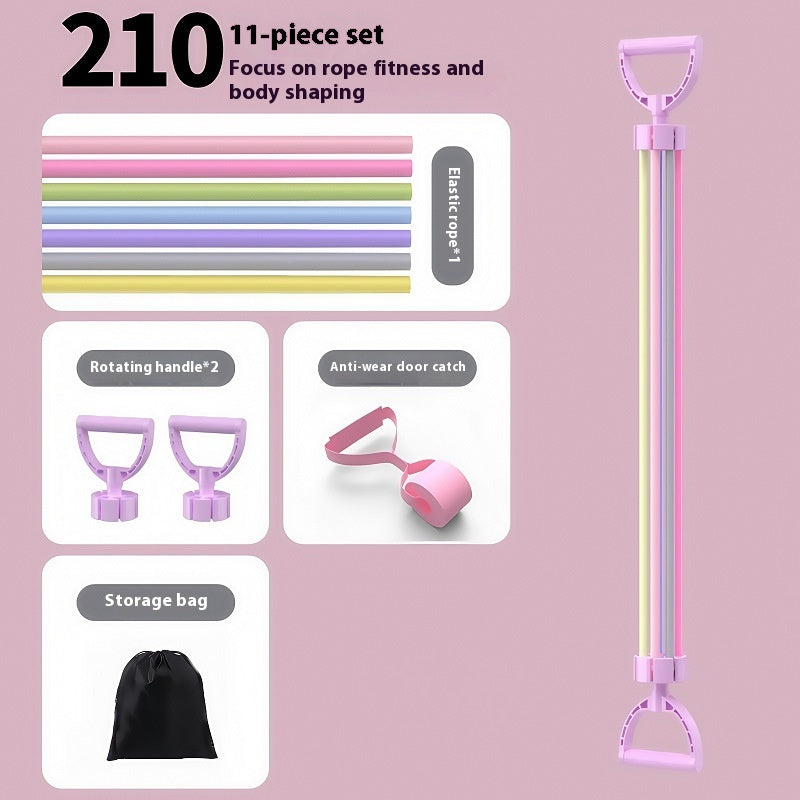 Multifunctional Training Pulling Rope Home Fitness Equipment Female Chest Expander Suit