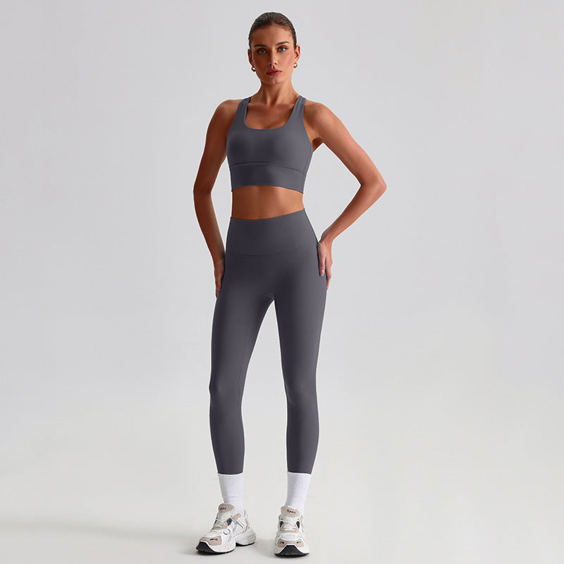 Yoga Clothes Suit Naked Women Feeling Beautiful Back