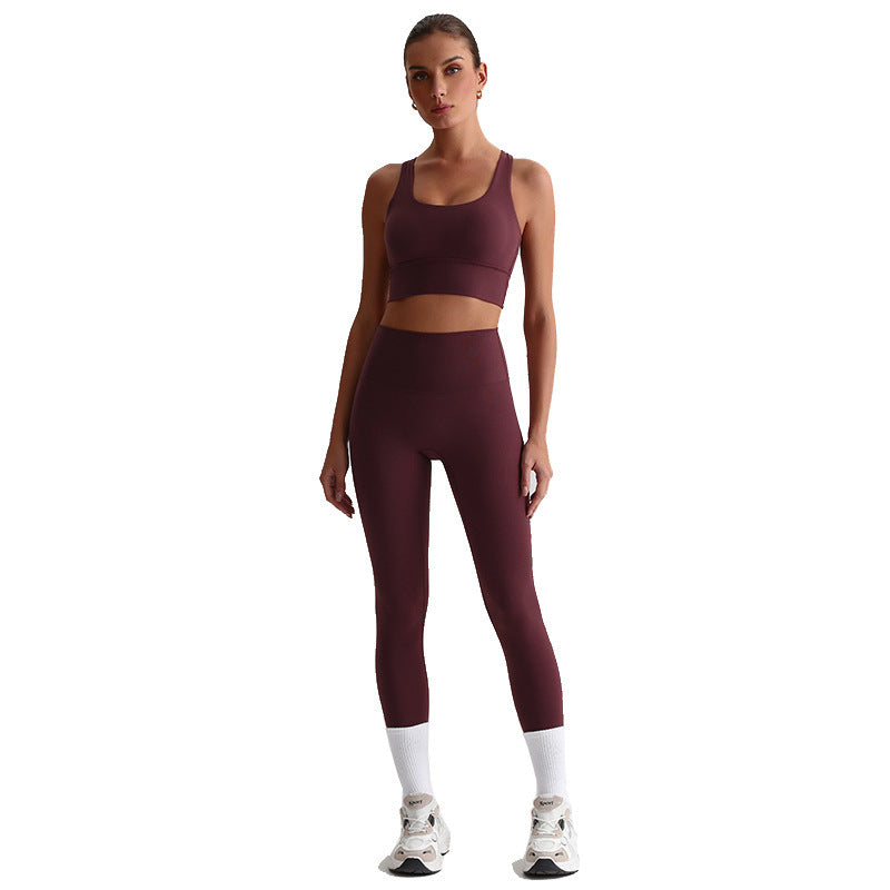 Yoga Clothes Suit Naked Women Feeling Beautiful Back