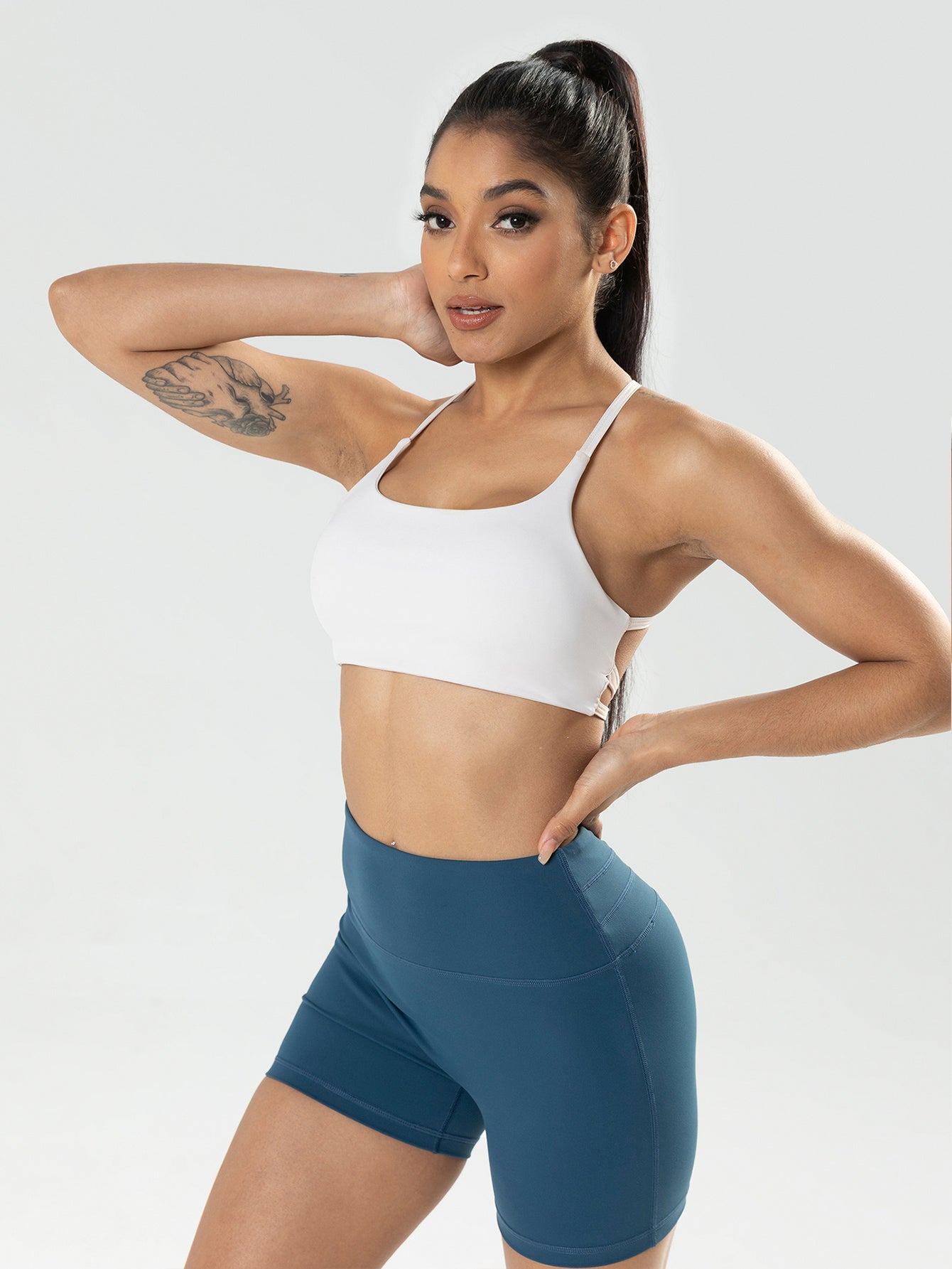 3 Pack Sports Bra For Women,Padded Strappy Sports Bra With Removable Cups Medium Support Workout Yoga Gym Bra