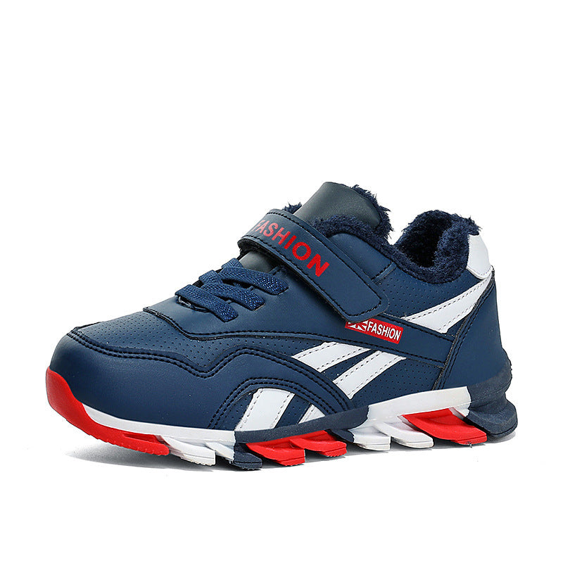 Children's Men's Cotton Magic Sports Large Stickers Running Shoes