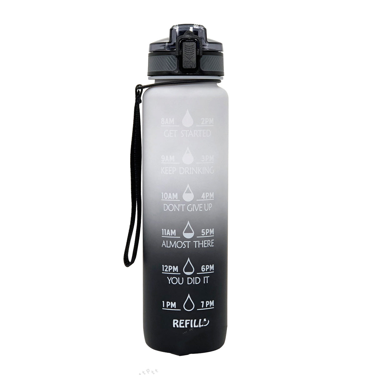 10 00Ml Sports Water Bottle Gradient Plastic Water Cup