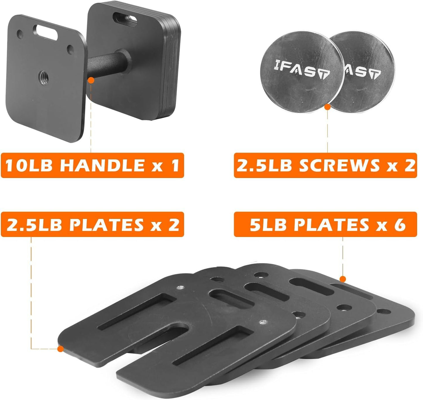 Adjustable Dumbbell 9 In 1 Free Weights For Multiweight Options Quick-Lock Adjustable Dumbbell Sets With Anti-Slip Steel Handle For Full-Body Home Gym Workouts