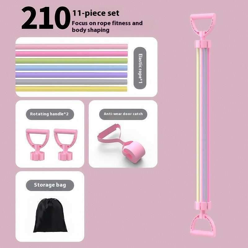 Multifunctional Training Pulling Rope Home Fitness Equipment Female Chest Expander Suit