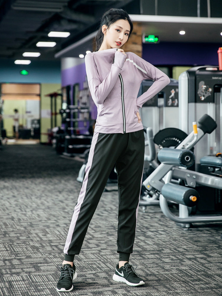 Sports Suit Women Fall Winter Loose Net Celebrity Sexy Slimming Gym Quick-Drying Running Professional High-End Yoga Clothes Women