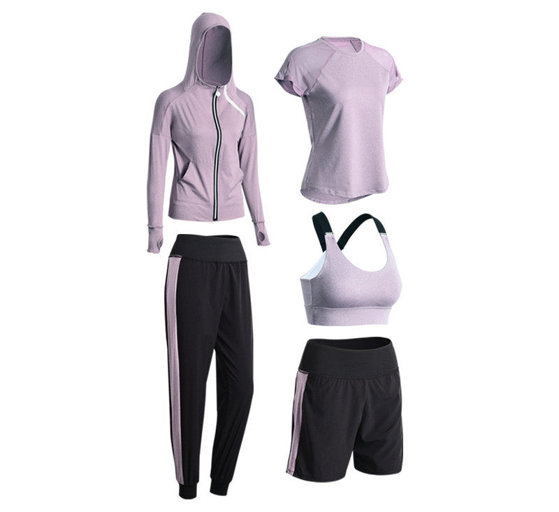 Sports Suit Women Fall Winter Loose Net Celebrity Sexy Slimming Gym Quick-Drying Running Professional High-End Yoga Clothes Women