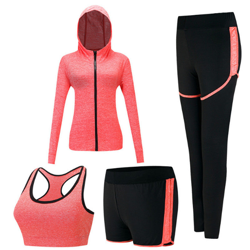Fashion Yoga Clothes Authentic Suit Ladies New Quick-Drying Slimming Spring And Summer Long-Sleeved Gym Running Sportswear