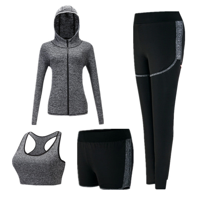 Fashion Yoga Clothes Authentic Suit Ladies New Quick-Drying Slimming Spring And Summer Long-Sleeved Gym Running Sportswear