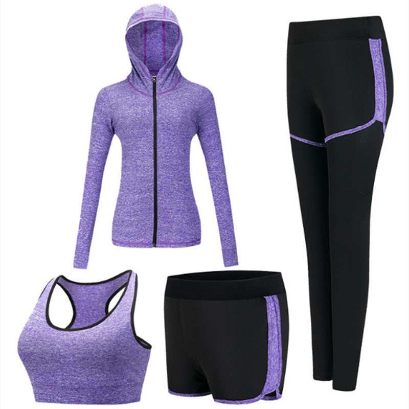 Fashion Yoga Clothes Authentic Suit Ladies New Quick-Drying Slimming Spring And Summer Long-Sleeved Gym Running Sportswear