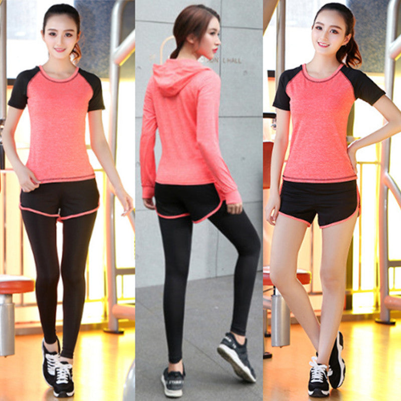 Fashion Yoga Clothes Authentic Suit Ladies New Quick-Drying Slimming Spring And Summer Long-Sleeved Gym Running Sportswear