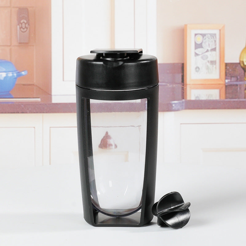 Fitness Plastic Cup Protein Powder Milkshake Mixing Cup With Ball