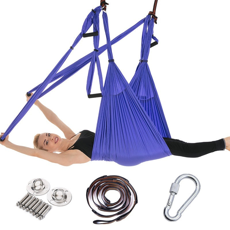 Full Set Of Aerial Yoga Hammock 6 Handles Without Elasticity