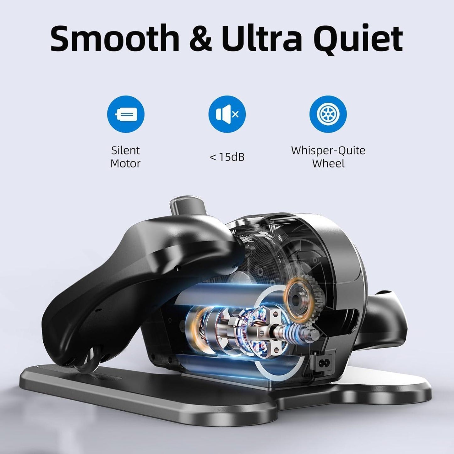 Specialized For The Elderly, This Sit-down Elliptical Leg Exerciser Features A Large Anti-slip Pedal, An LCD Display, And A Remote Control