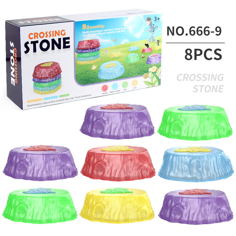 Kindergarten Indoor And Outdoor Sensory Training Balance Equipment Children's Foot Over Bridge Stone Sports Toys