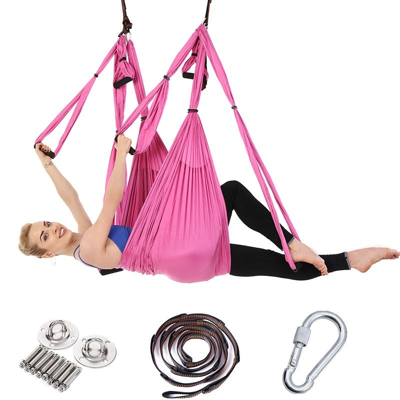 Full Set Of Aerial Yoga Hammock 6 Handles Without Elasticity