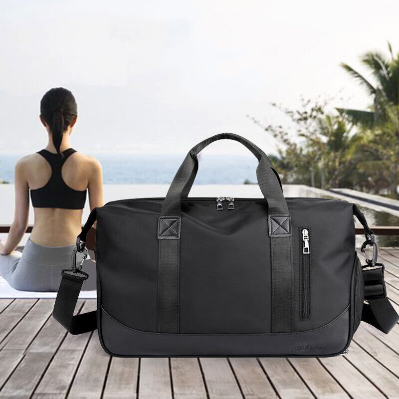 Men Women Gym Duffle Bag Waterproof Large Weekend Travel Sport Holdall Luggage