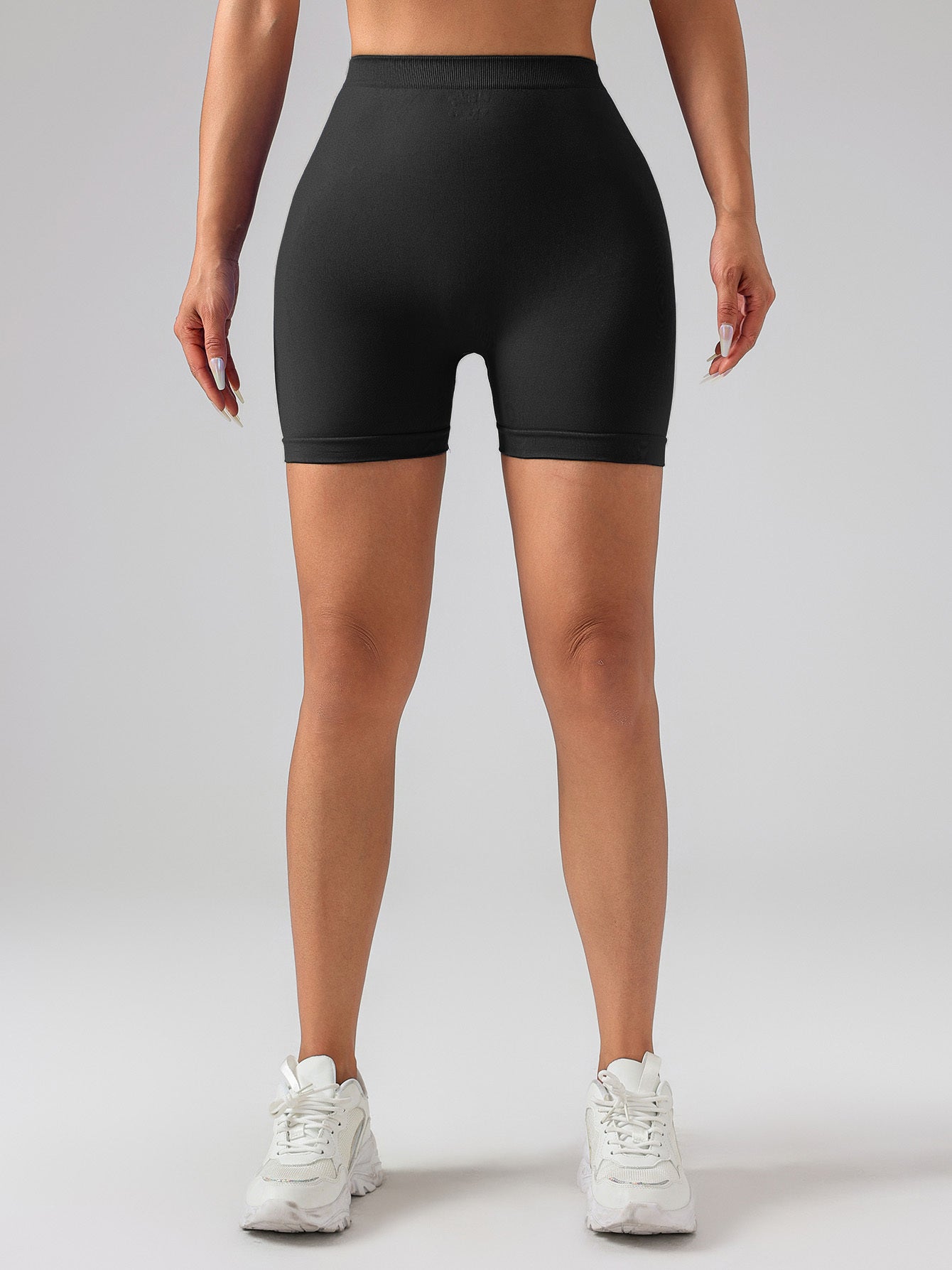 2 Pack Workout Shorts Women Sculpting V-Back Ruched Gym Shorts, Booty Scrunch Butt Lifting  Yoga Deep V Back Shorts, Butt Lifting High Waisted Seamless Shorts