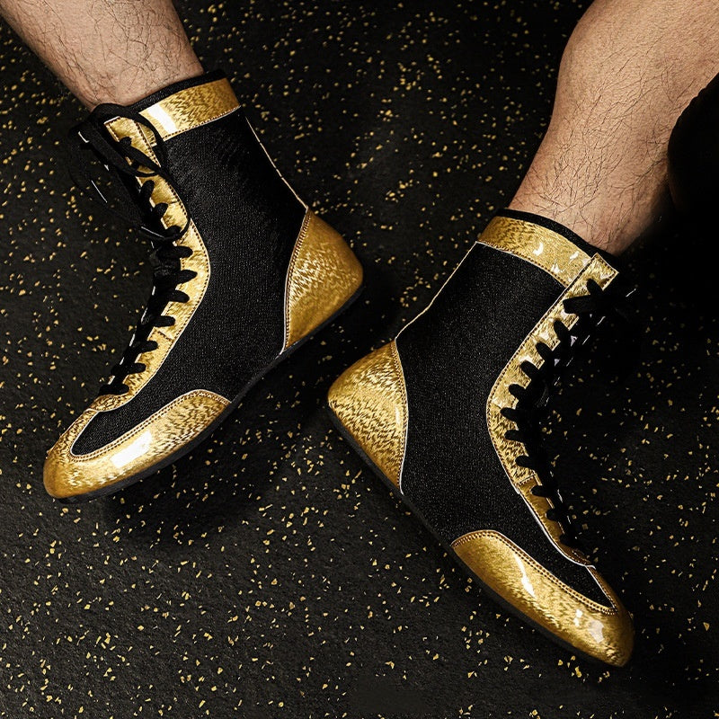 Professional Boxing Shoe Male Professional Wrestling Shoes Indoor Training