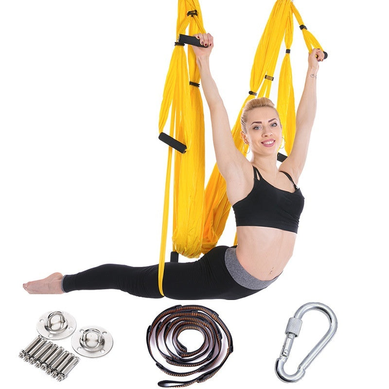 Full Set Of Aerial Yoga Hammock 6 Handles Without Elasticity