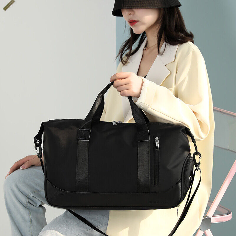 Men Women Gym Duffle Bag Waterproof Large Weekend Travel Sport Holdall Luggage