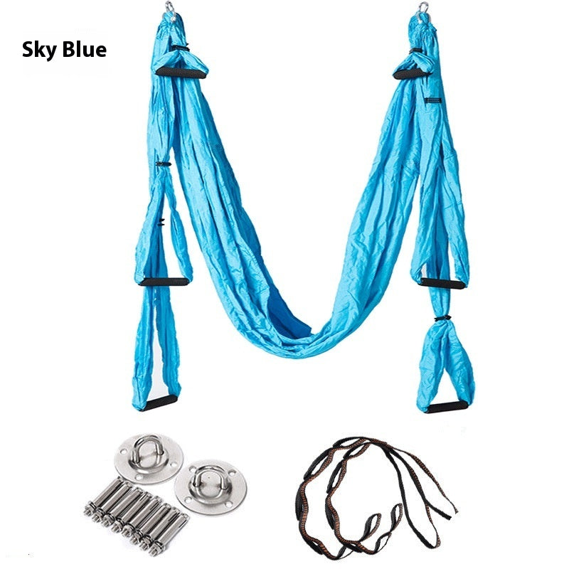 Full Set Of Aerial Yoga Hammock 6 Handles Without Elasticity