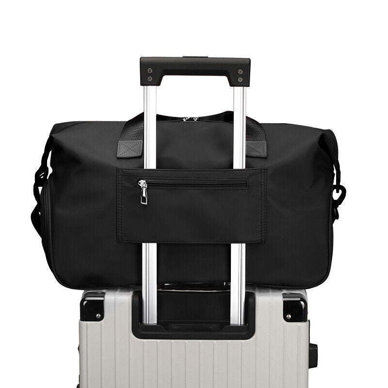Men Women Gym Duffle Bag Waterproof Large Weekend Travel Sport Holdall Luggage
