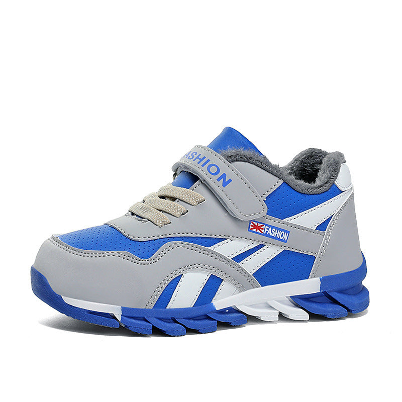 Children's Men's Cotton Magic Sports Large Stickers Running Shoes