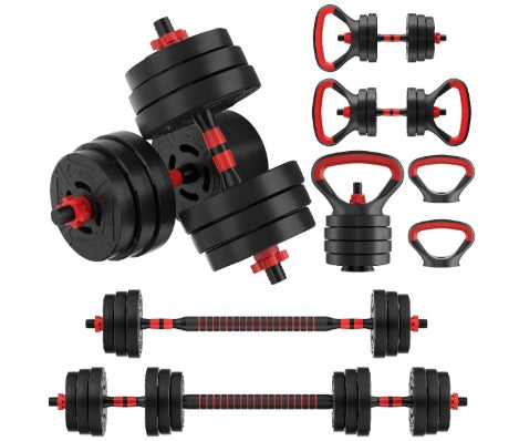 Multi-Functional Portable Changeable Dumbbell And Barbell Kettlebell Set With Adjustable Weights, 40LBS, 60LBS, Multiple Sizes--Only Supports Self Pickup