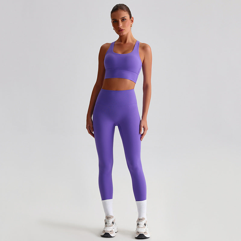 Yoga Clothes Suit Naked Women Feeling Beautiful Back