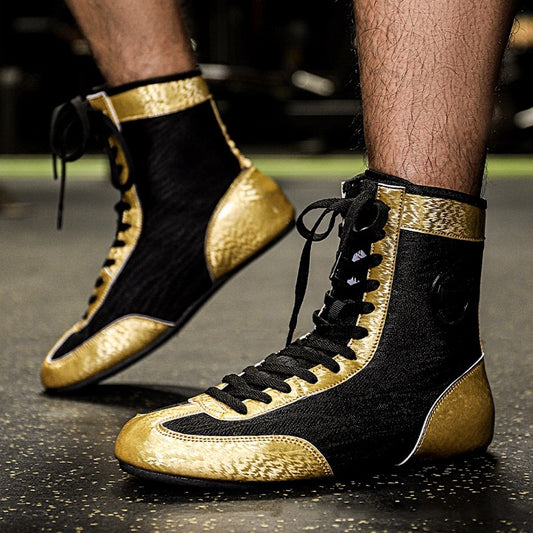 Professional Boxing Shoe Male Professional Wrestling Shoes Indoor Training