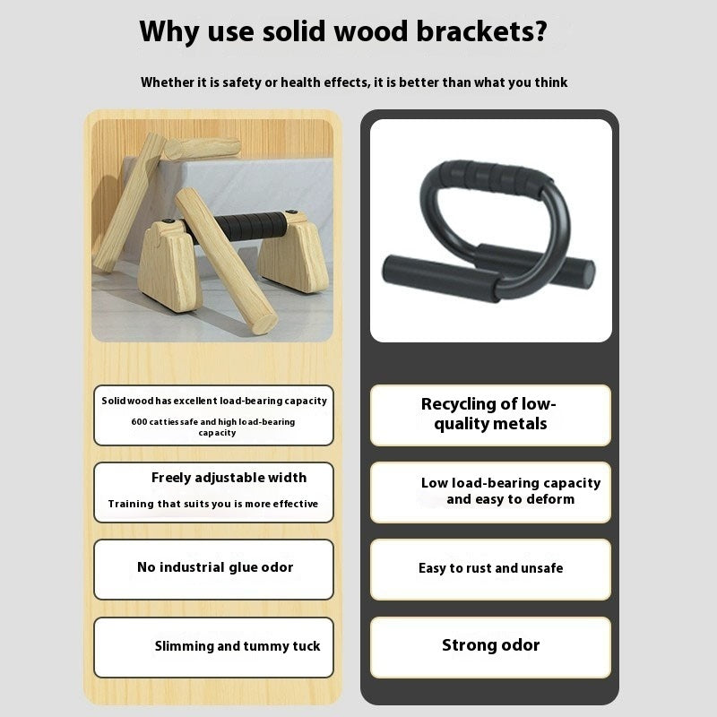 Push-up Russian-style Stand Wooden Training Equipment