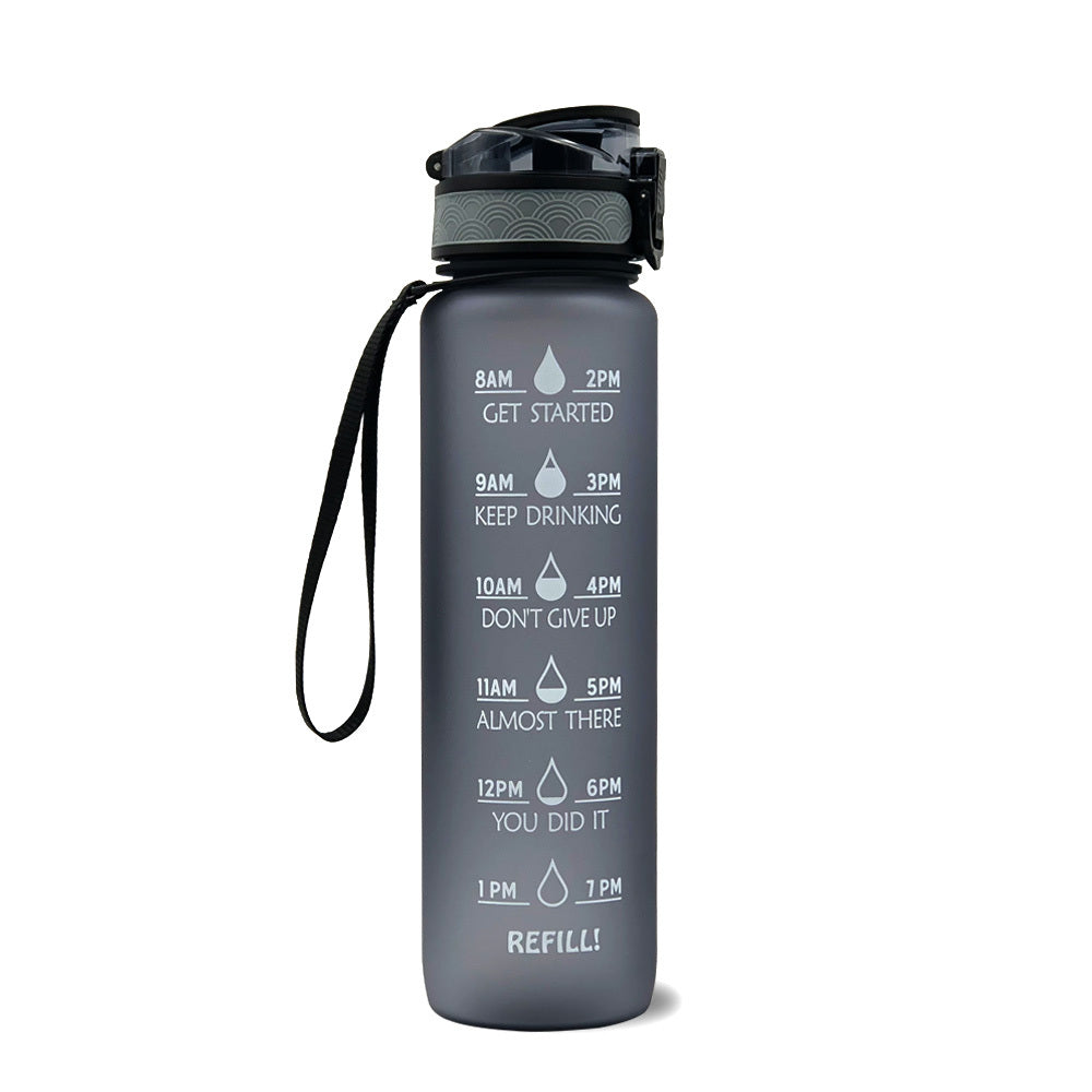 10 00Ml Sports Water Bottle Gradient Plastic Water Cup