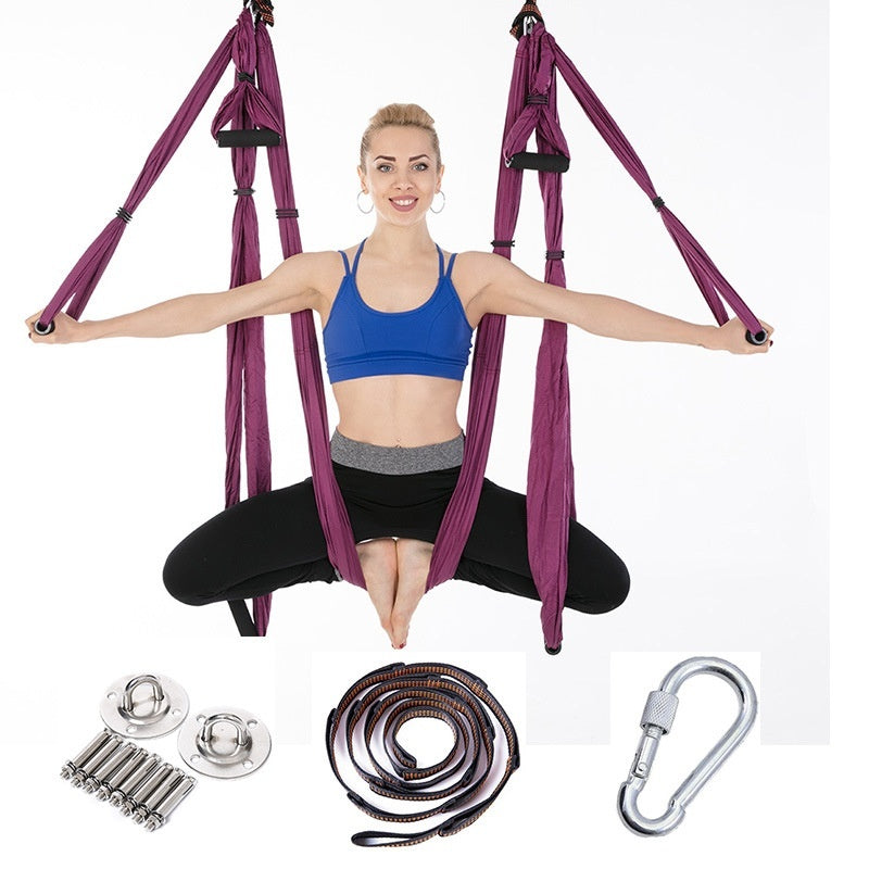 Full Set Of Aerial Yoga Hammock 6 Handles Without Elasticity
